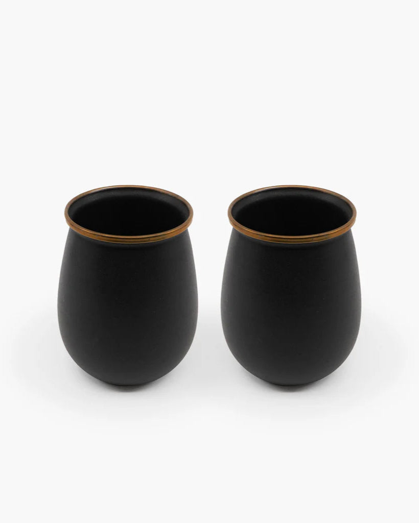 Tasse émaillé - Charbon