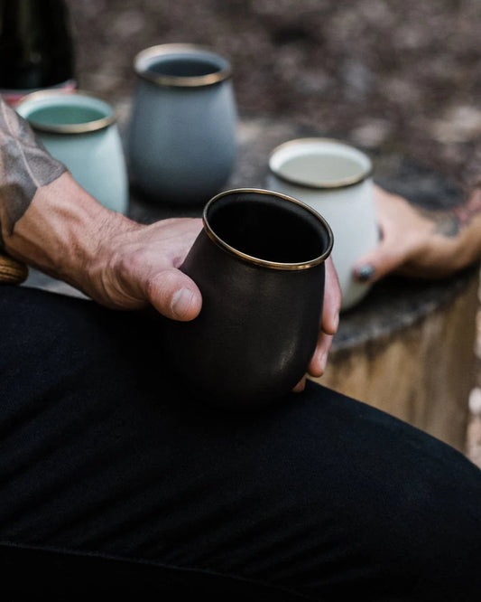 Tasse émaillé - Charbon