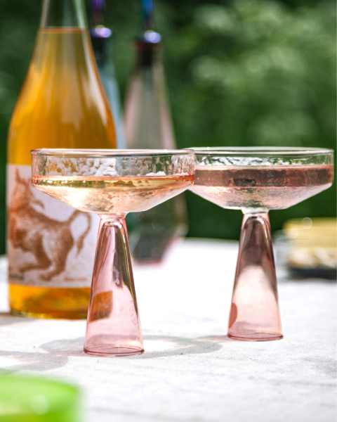Coupe à champagne - Rose