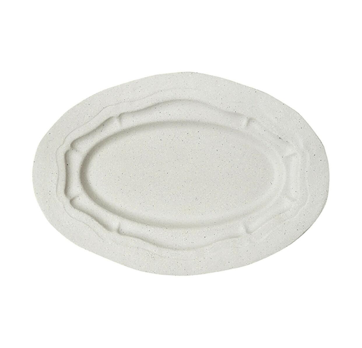 Plat ovale - Sable brillant