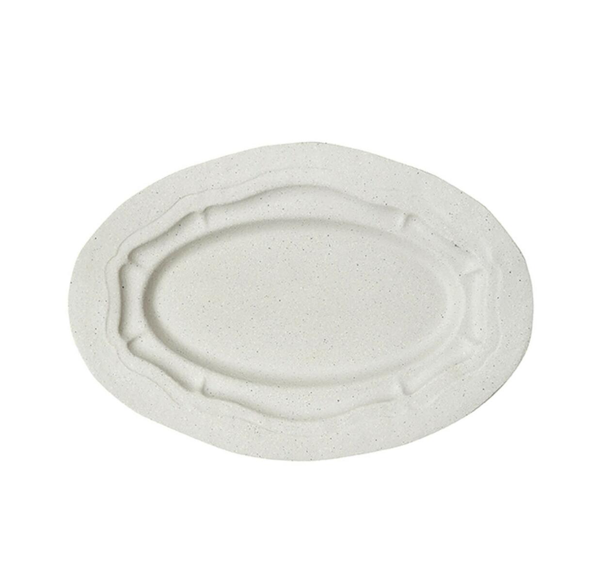 Plat ovale - Sable brillant