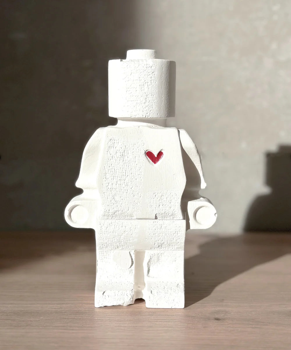 Donneur d'amour - blanc coeur rouge