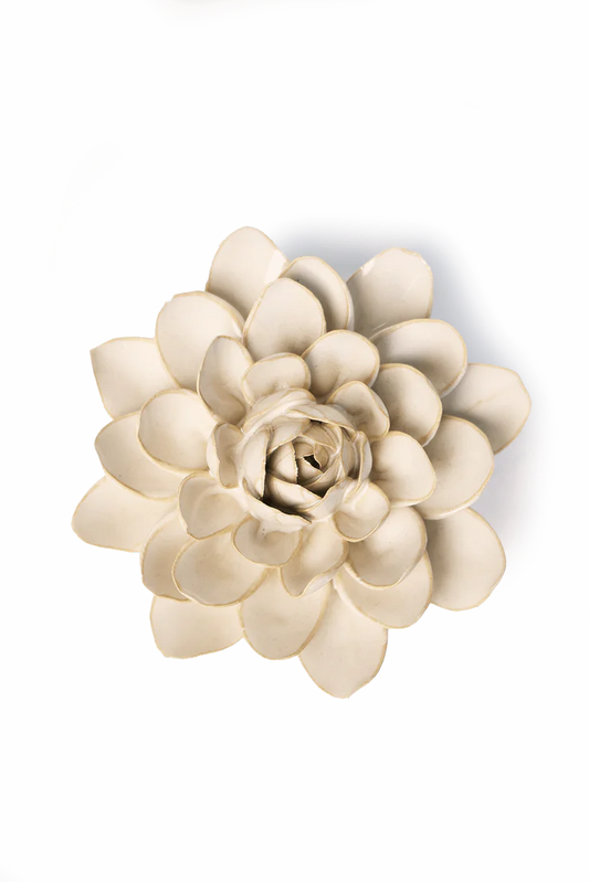 Fleur en céramique - Perce neige ivoire