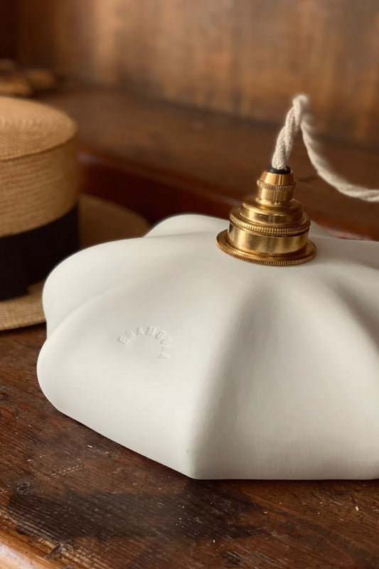 Grande suspension - Maria - Porcelaine biscuit