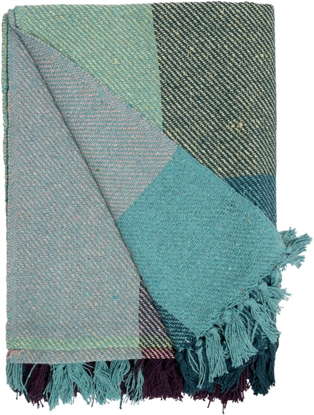Plaid bleuté