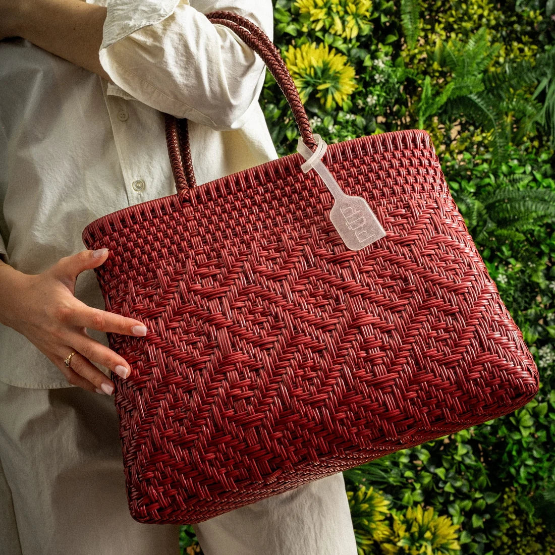 Sac en plastique recyclé - Lie de vin