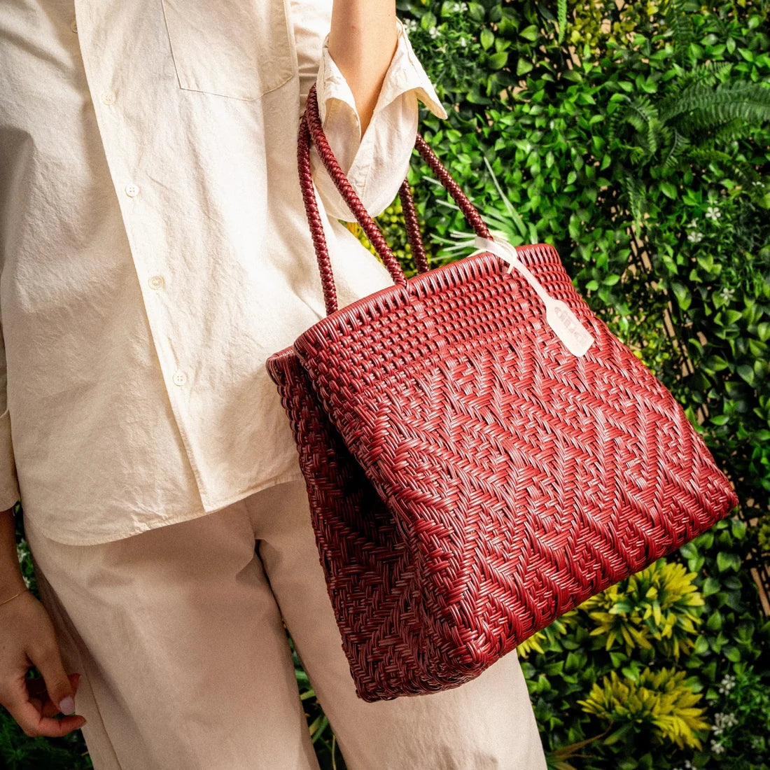 Sac en plastique recyclé - Lie de vin