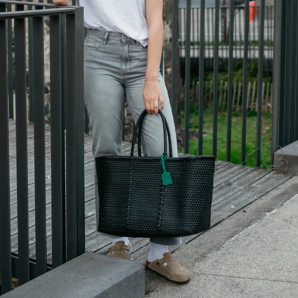 Panier en plastique recyclé - Charbon