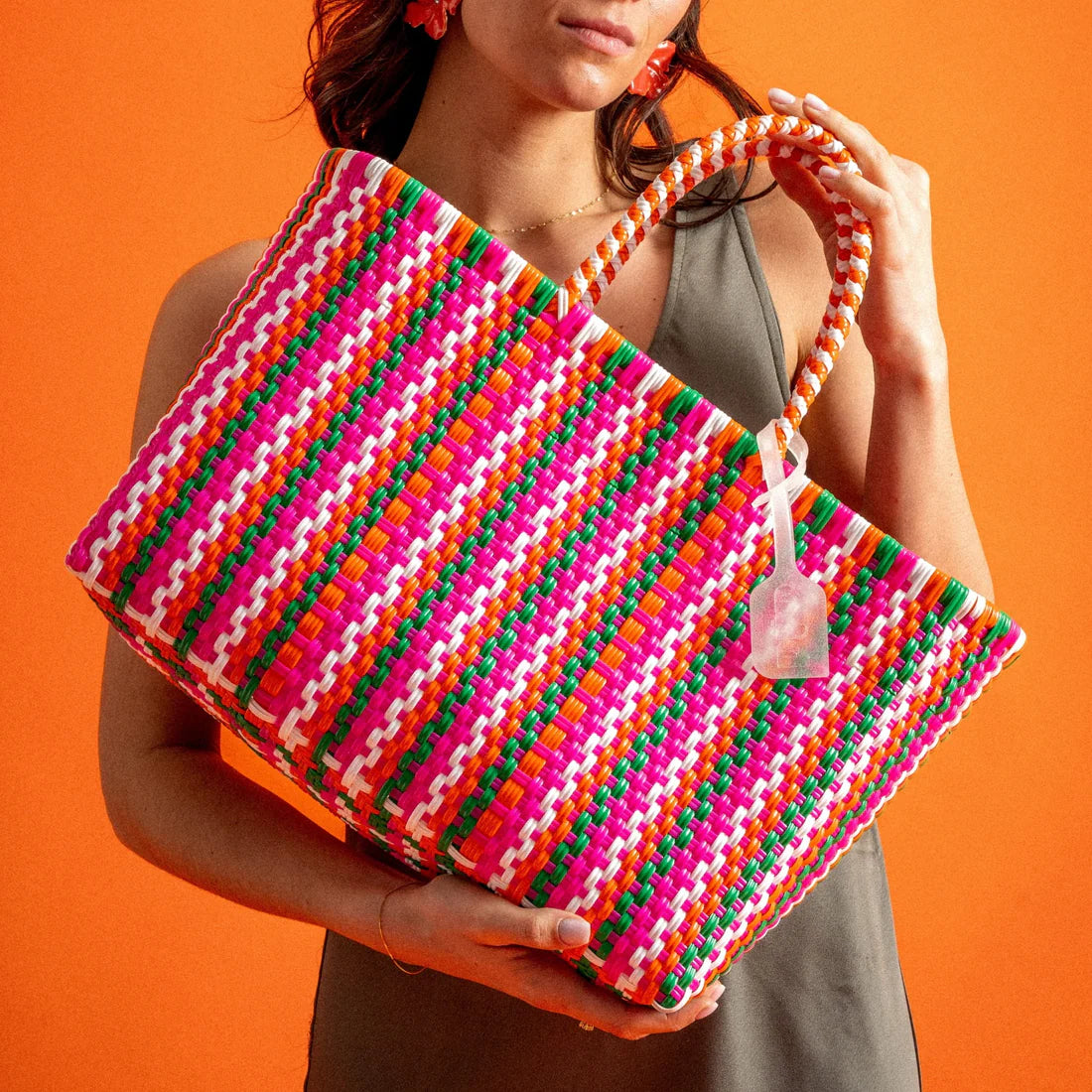 Panier en plastique recyclé - Tutti frutti