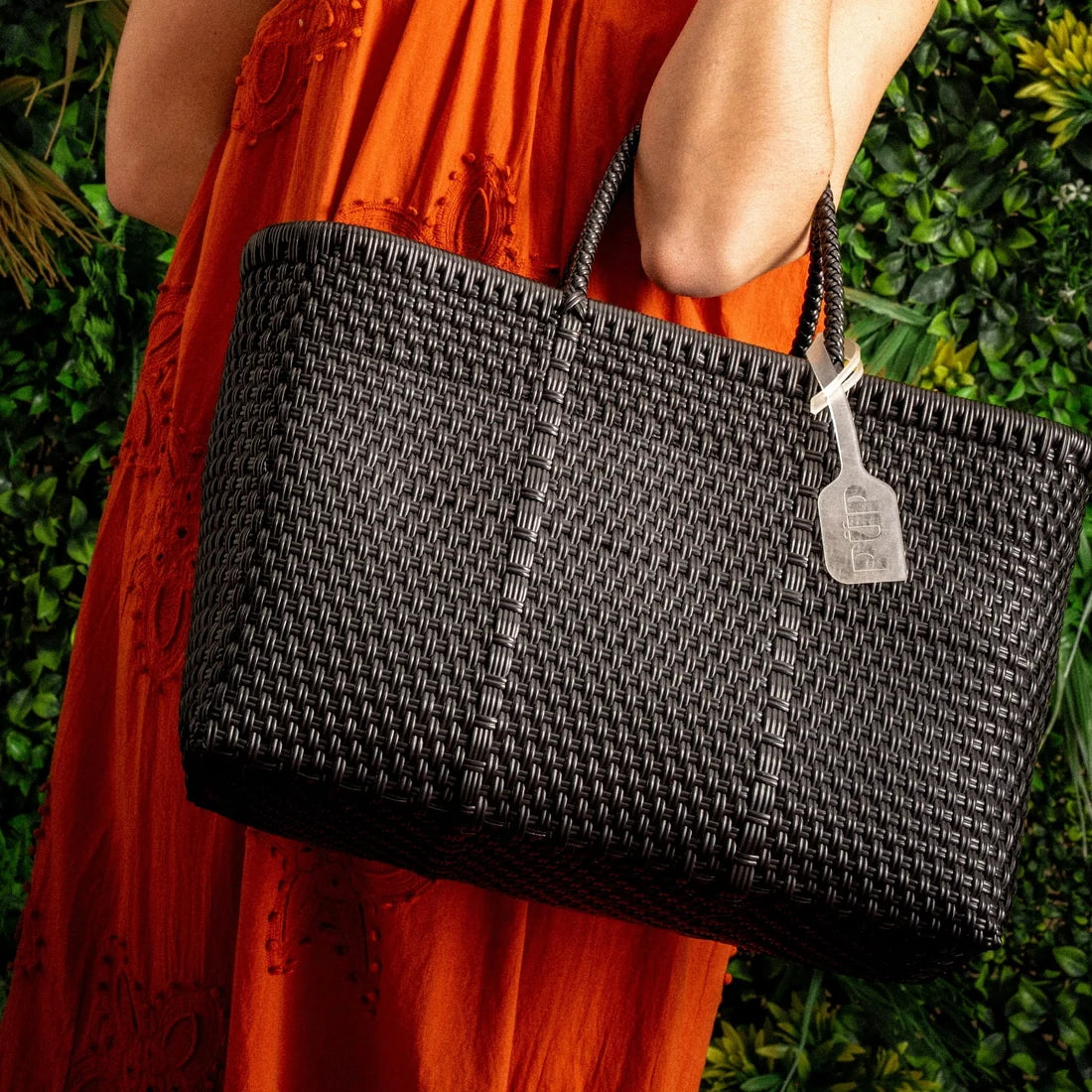 Panier en plastique recyclé - Charbon