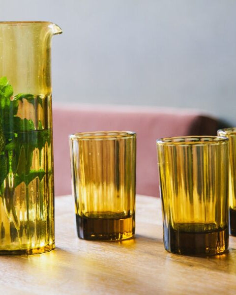 Verre Reed - Ambre