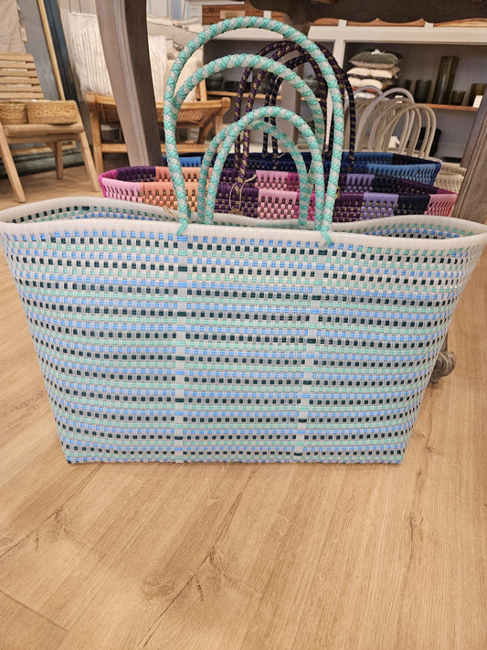 Panier en plastique recyclé - Menthe