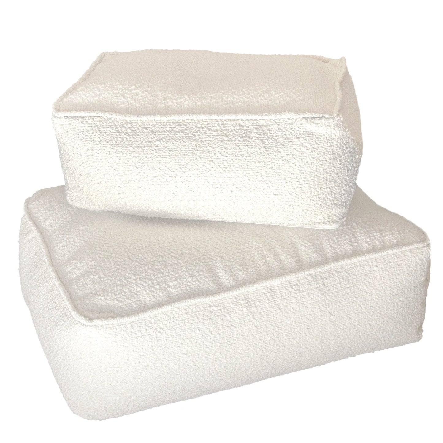Pouf - Laine bouclée