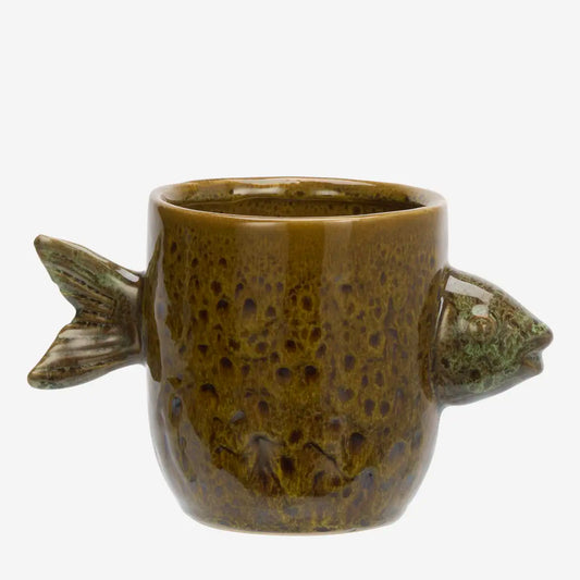 Pot en céramique poisson