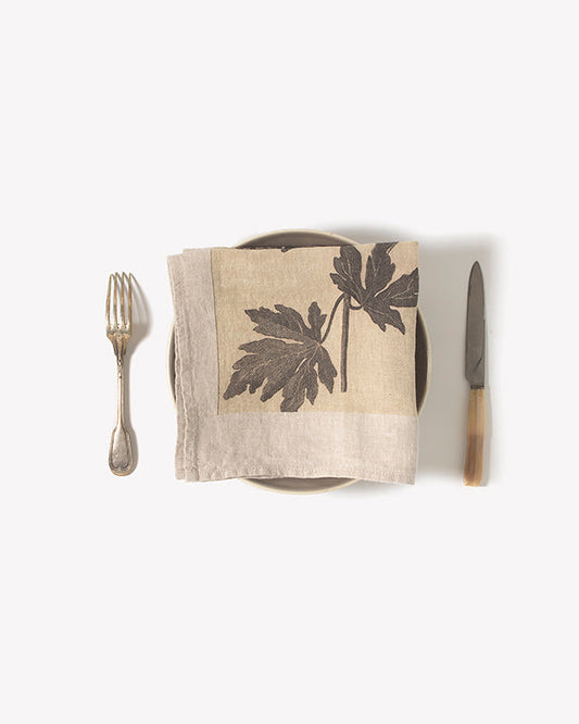 Serviette - Feuilles