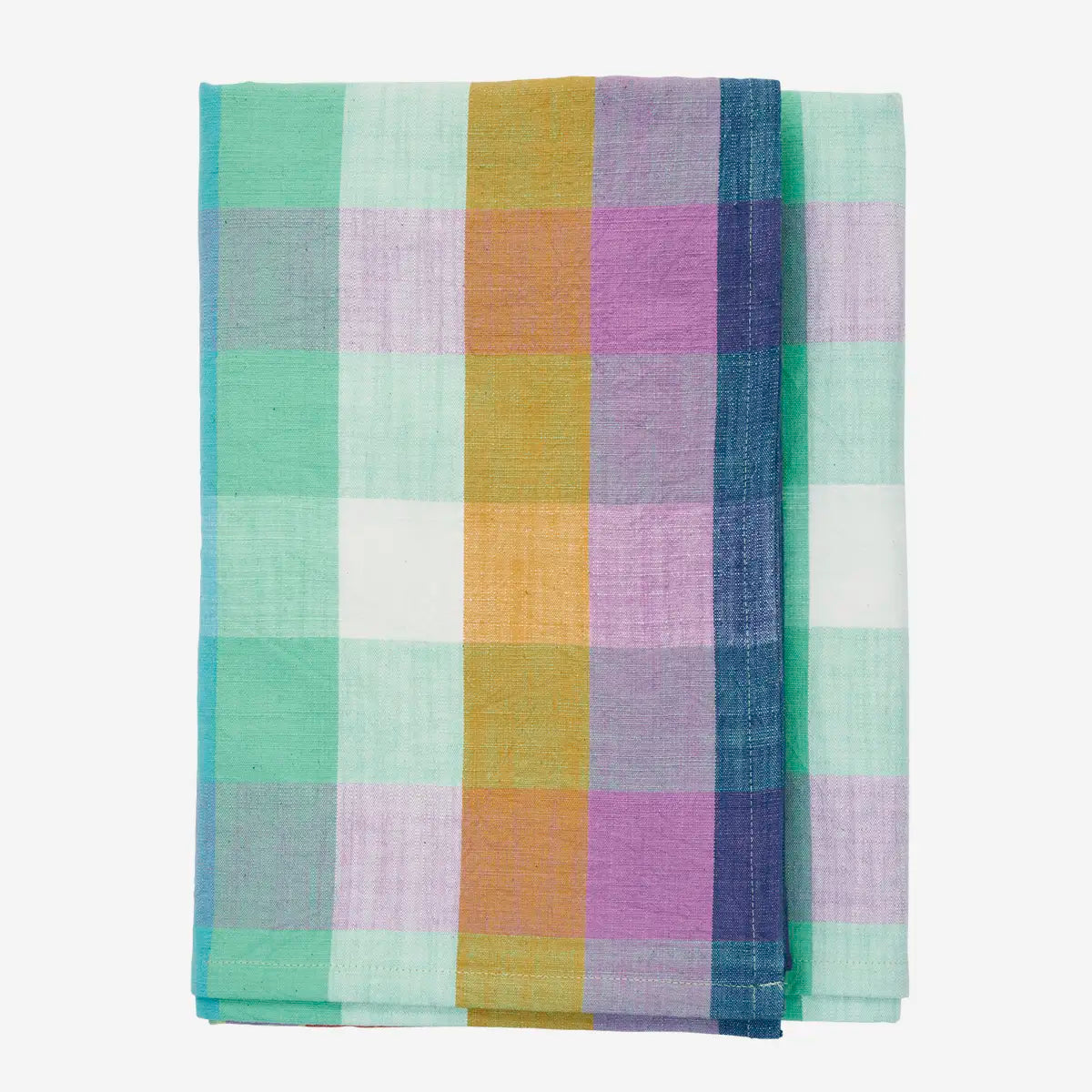 Nappe à carreaux multicolores