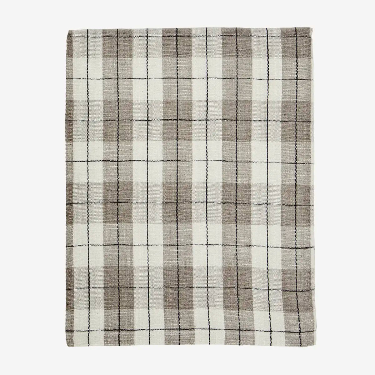Nappe à carreaux taupe