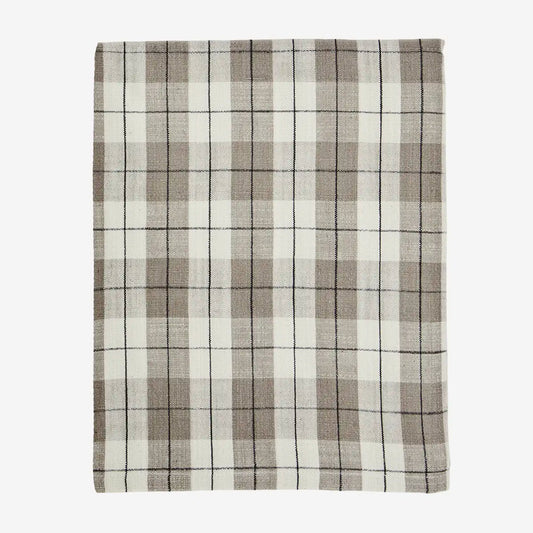 Nappe à carreaux taupe