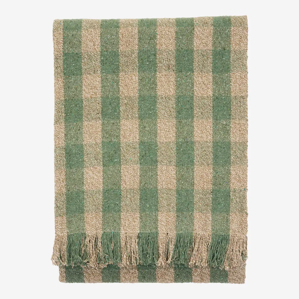 Plaid à rayures vert