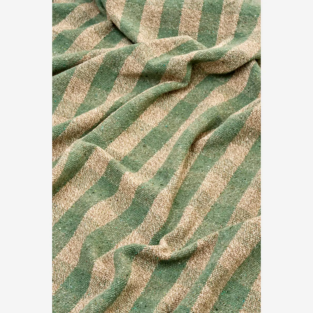 Plaid à rayures vert