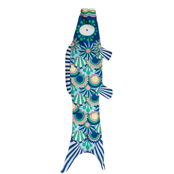 Carpe japonaise Tropical navy en coton bio