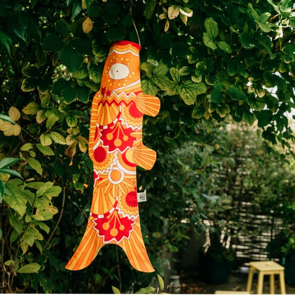 Carpe japonaise Seventies en coton bio
