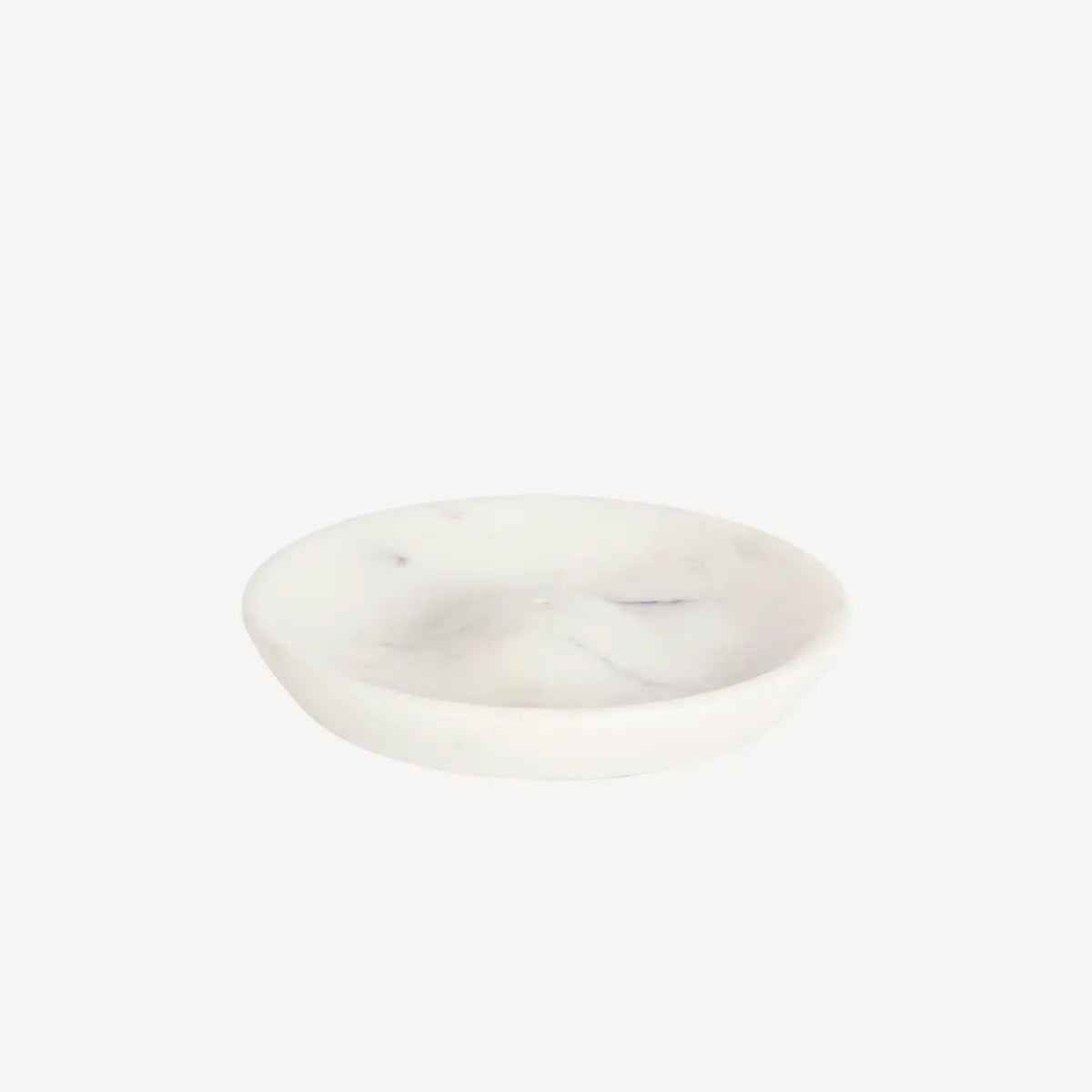 Support à encens en marbre blanc
