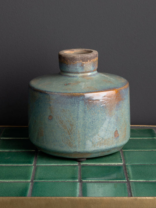 Vase bouteille - Gris bleu