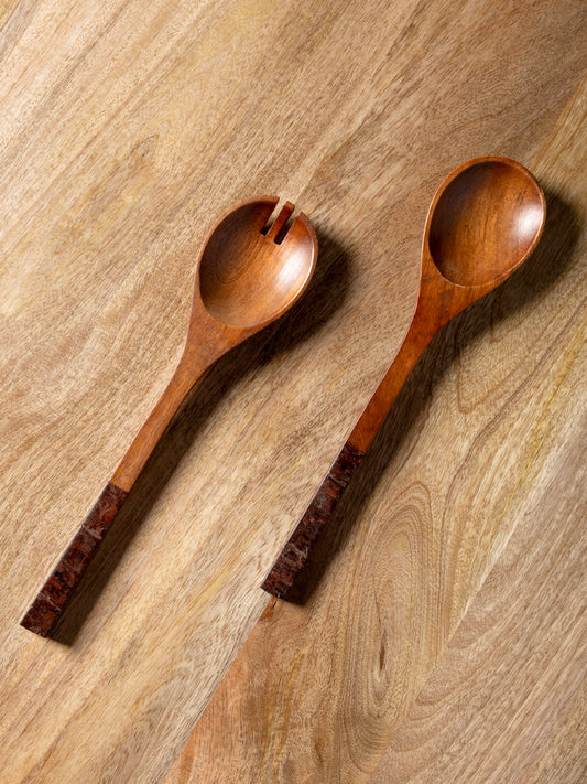 Couvert à salade écorce
