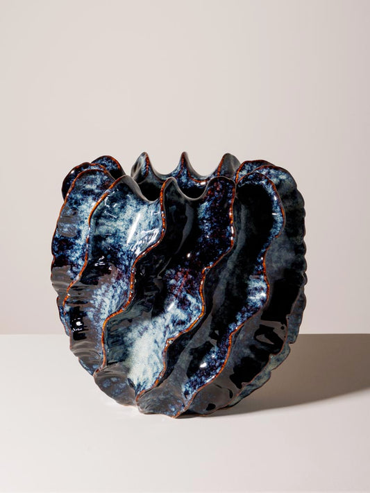 Vase bleu mer - céramique