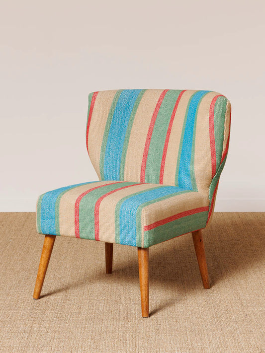 Fauteuil Dianain rayé