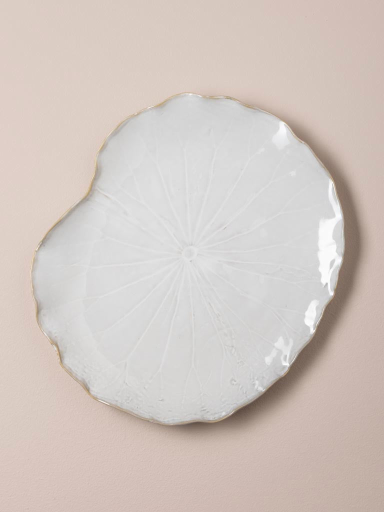 Assiette fleur de corail