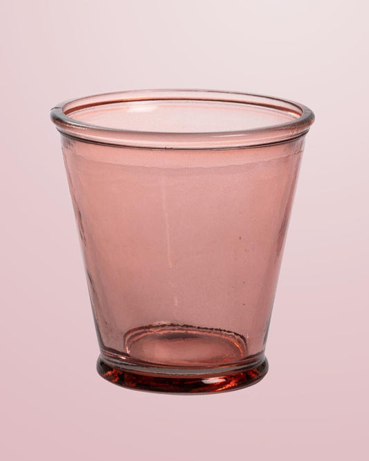 verre à eau rose