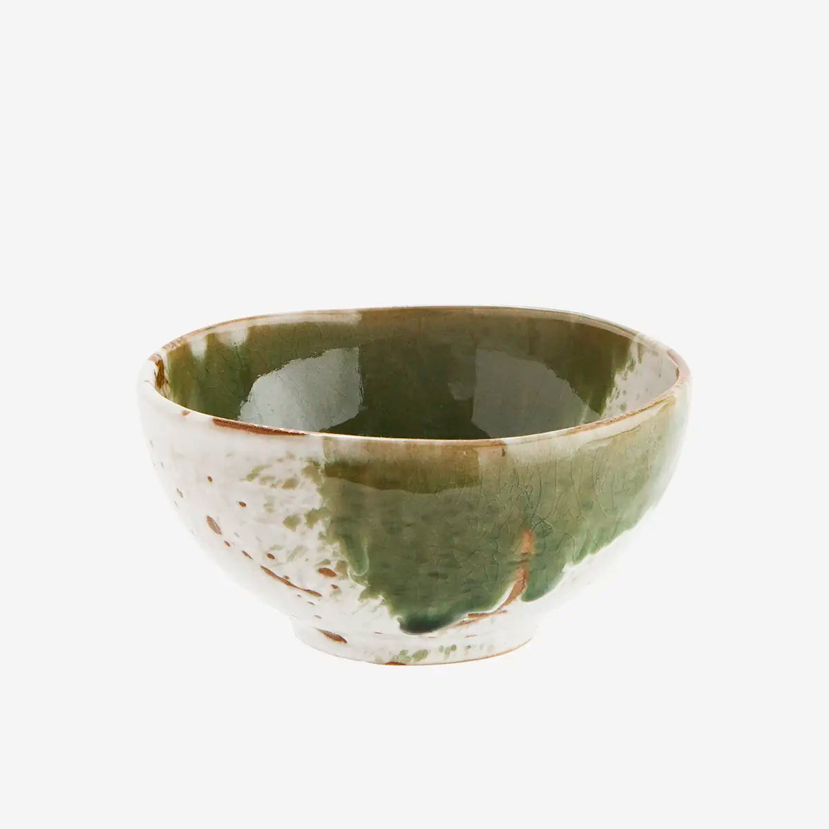 Bol en céramique - Blanc et vert