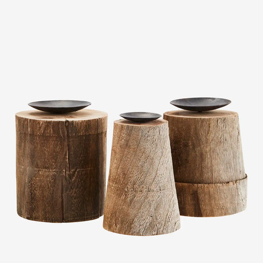 Bougeoir en bois