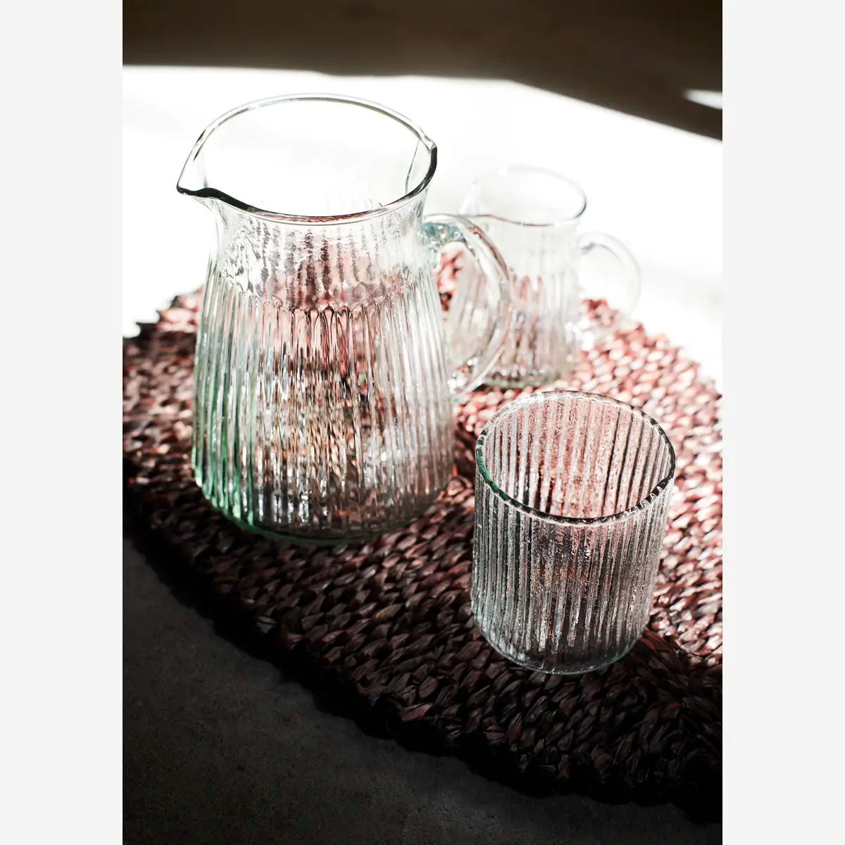 Verre à rayures