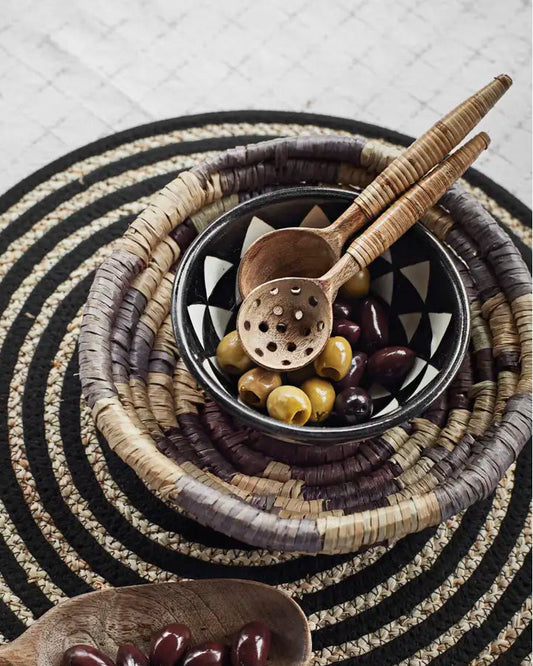 Couvert à salade en bambou