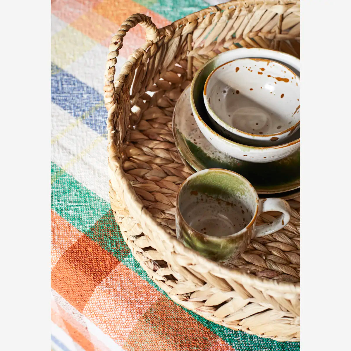 Mug en céramique - Blanc et vert