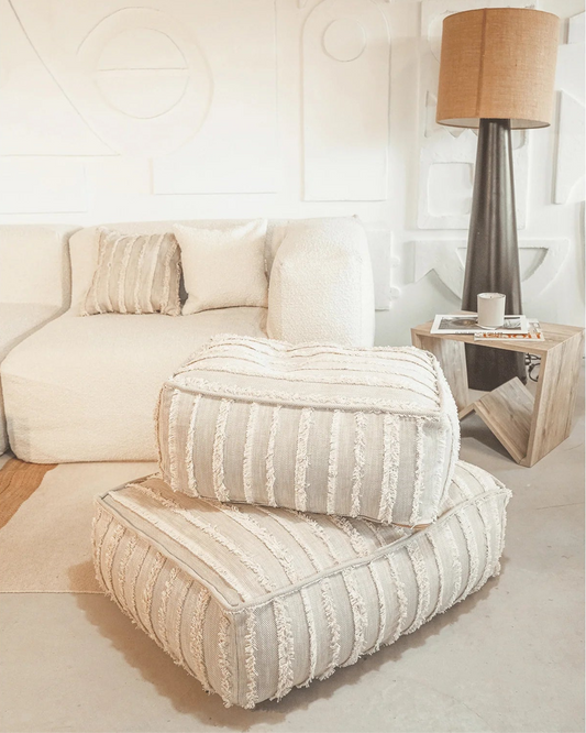 Pouf à franges