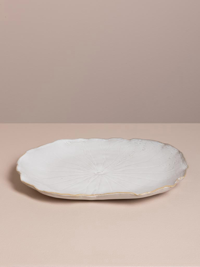 Assiette fleur de corail