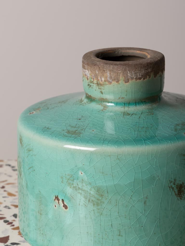 Vase bouteille - Vert d'eau