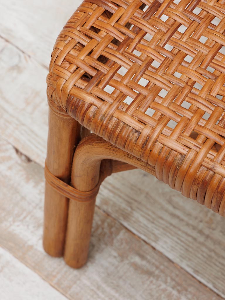Chaise lounge en rotin