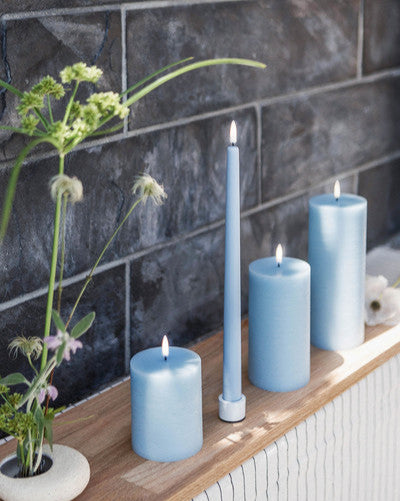 chandelle entrenelle bleu