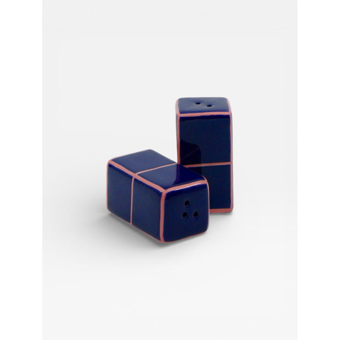 Salière et poivrière cubique - Bleu
