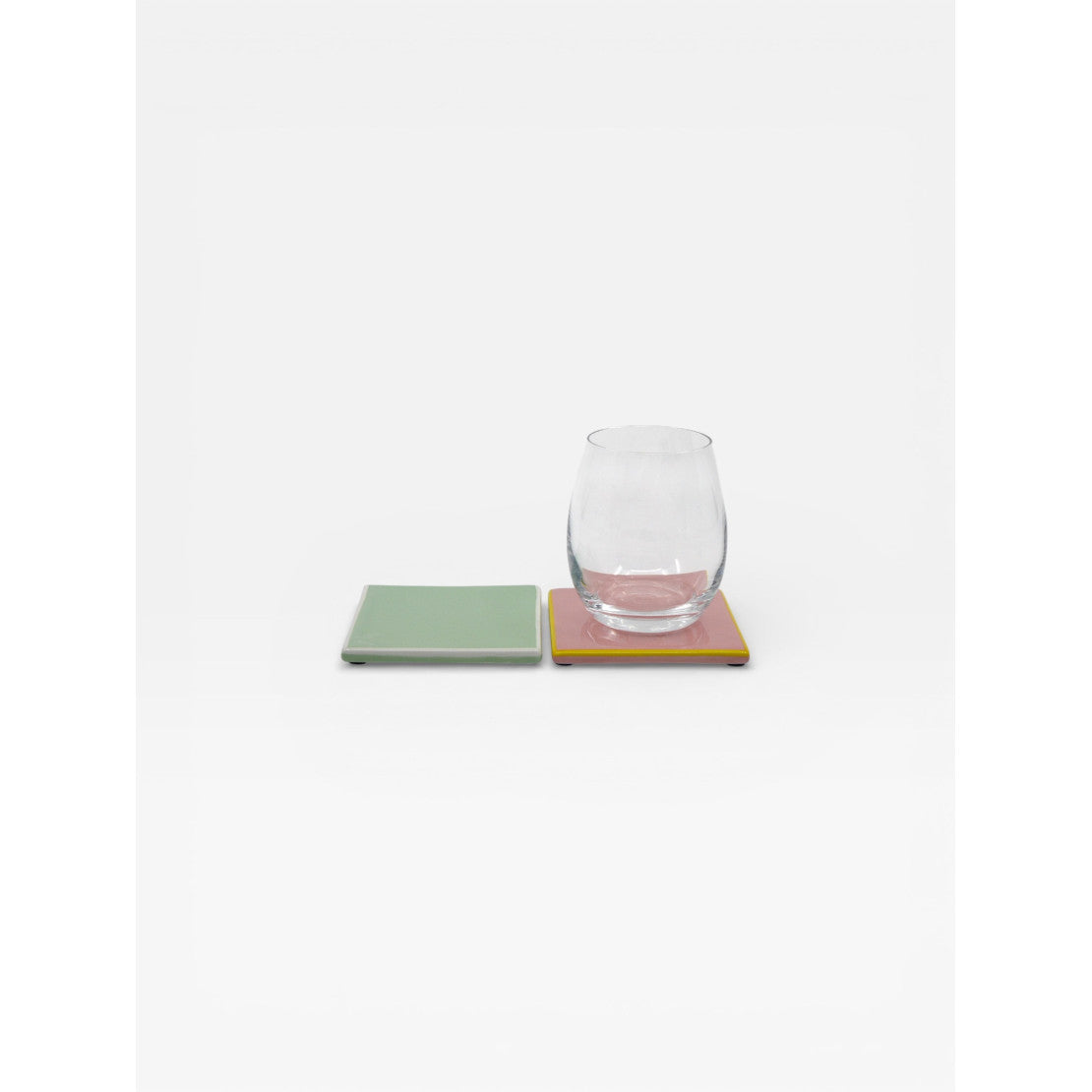 Sous-verres cubiques - Rose