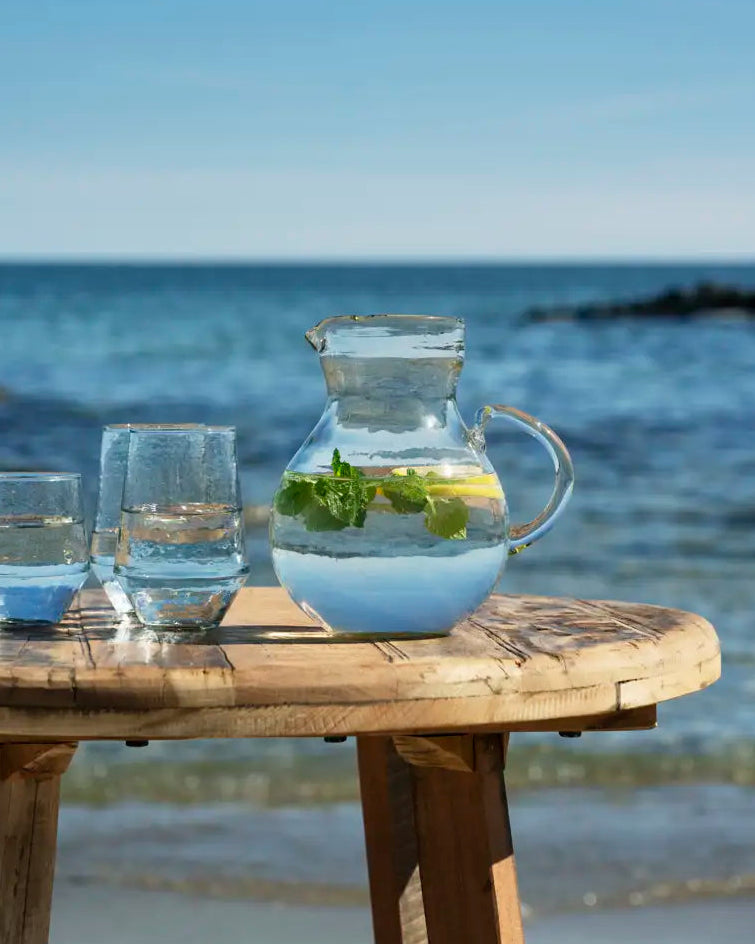Carafe en verre ballon
