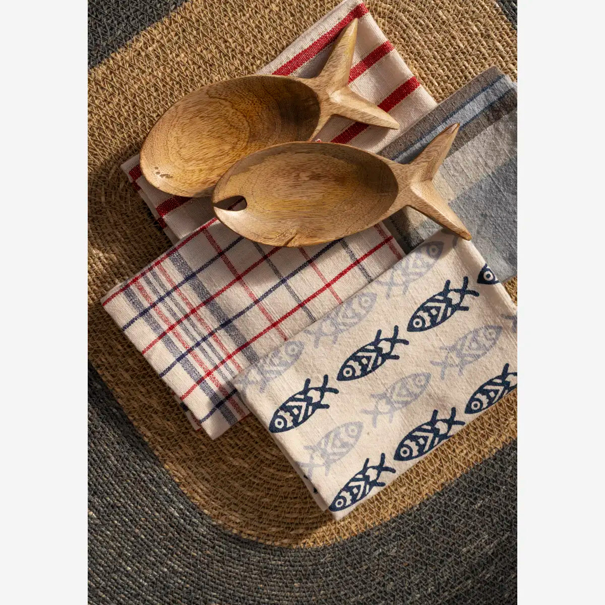 Couverts à salade poisson