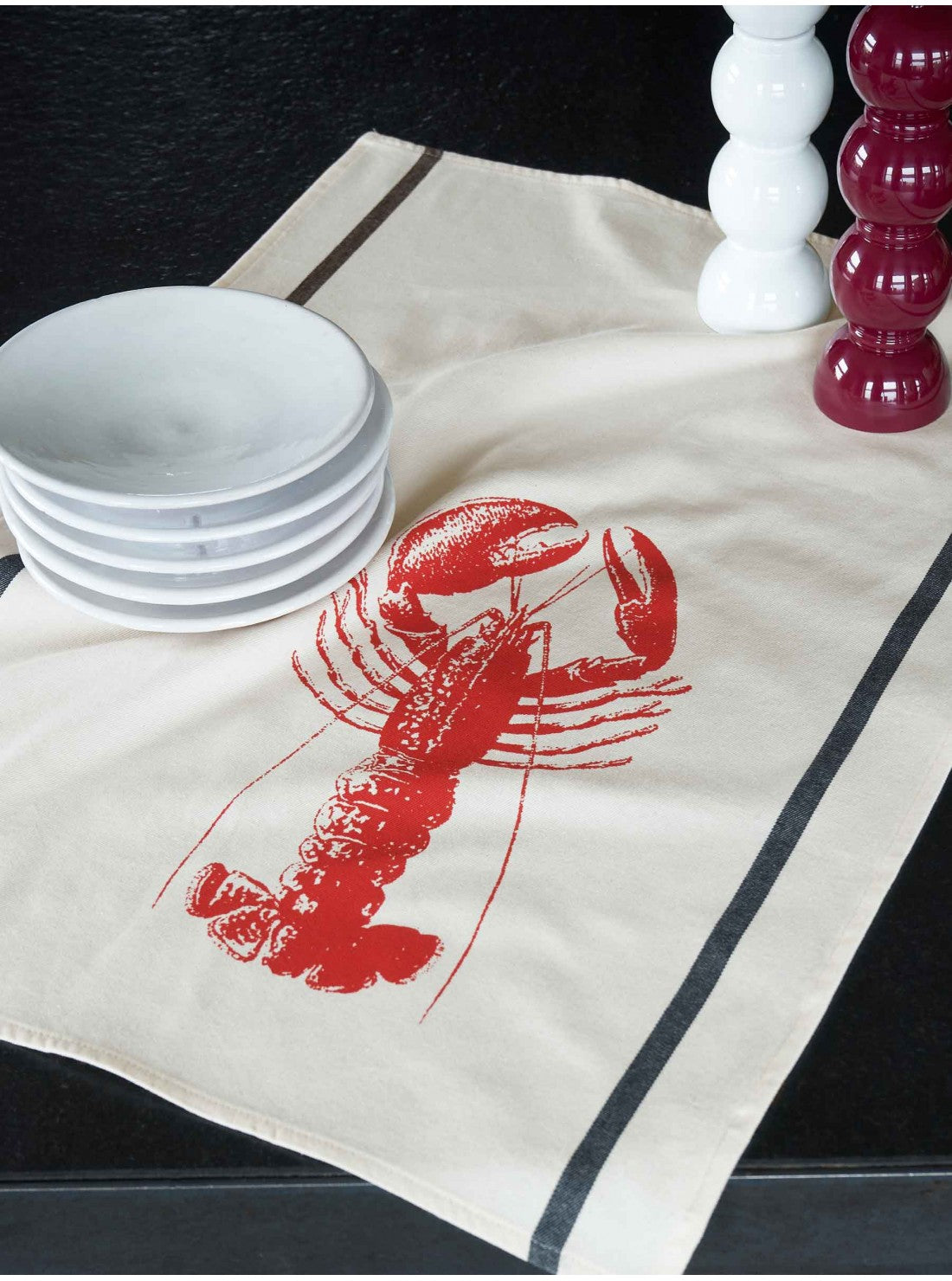 Torchon homard rouge