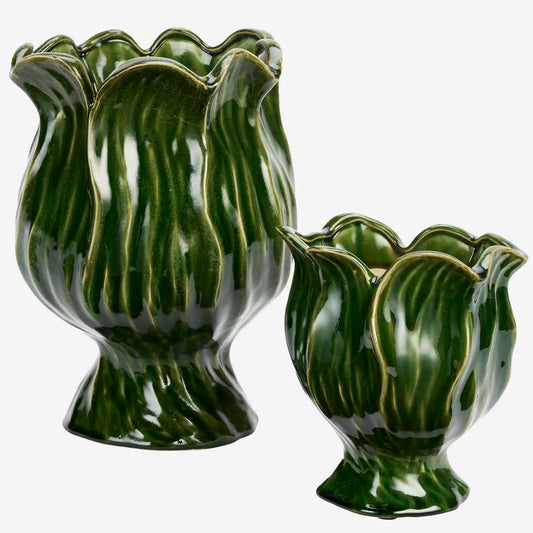 Pot tulipe vert