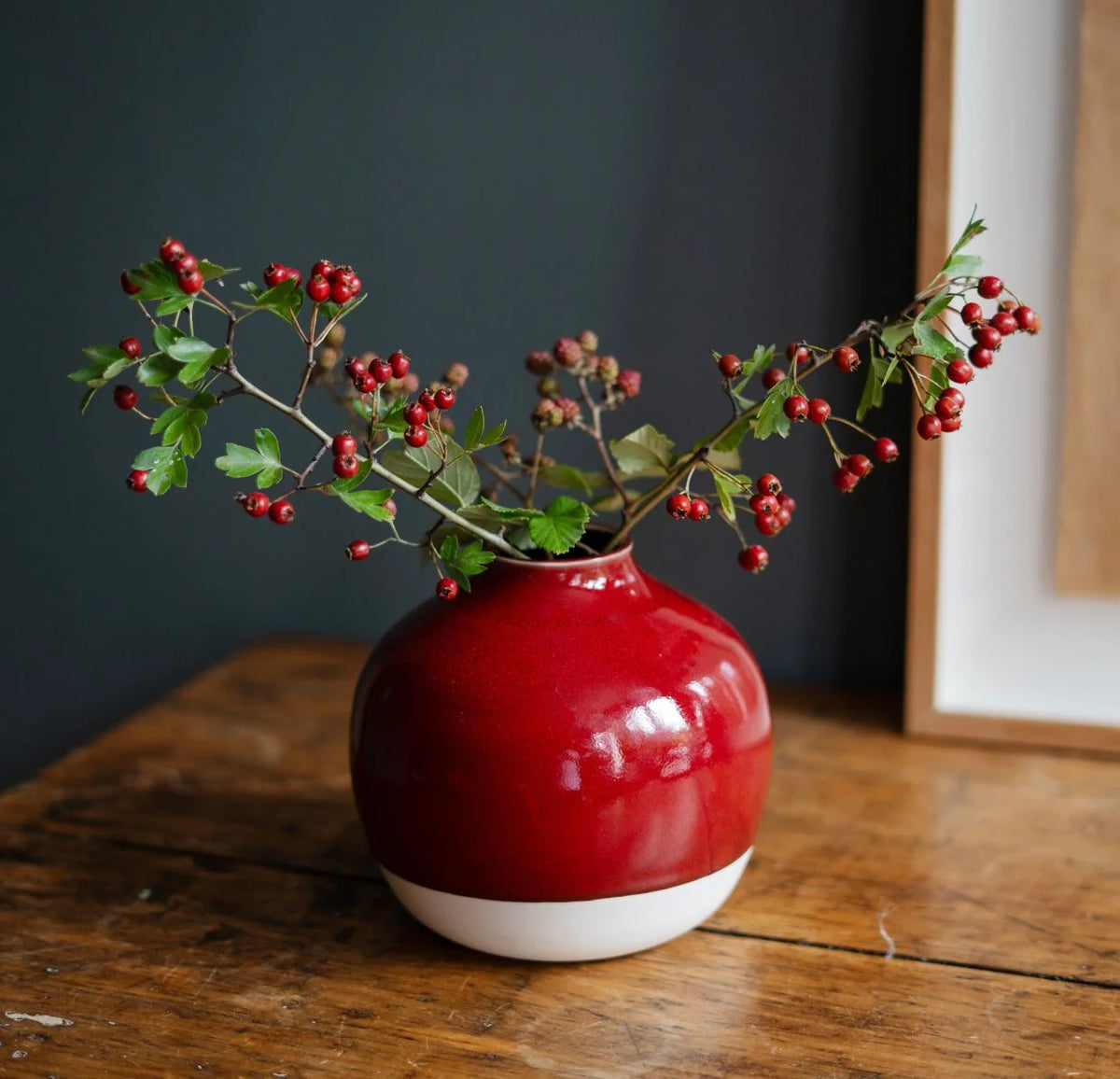 Vase nèfle - Cerise
